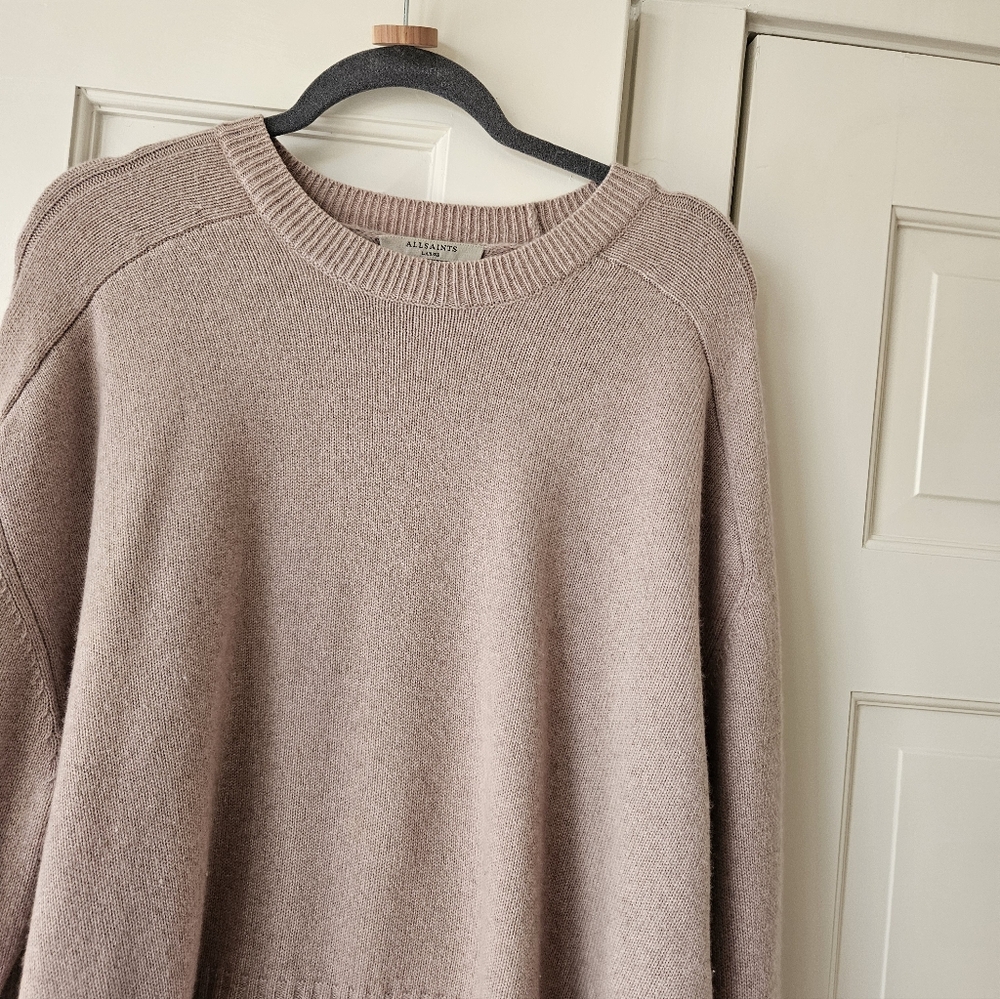 All Saints Women's Sweater in Dusty Pink